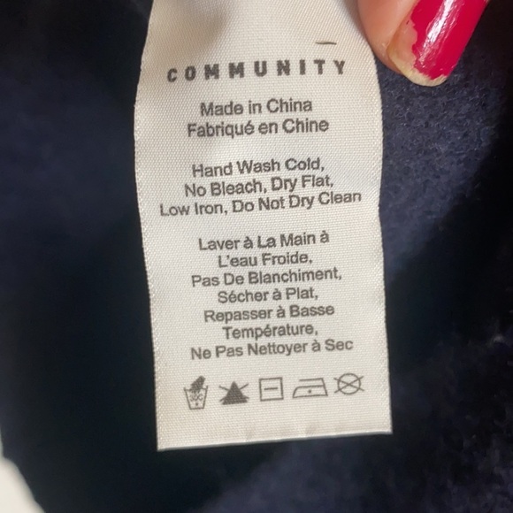 Community Aritzia Women's Blue Wool Blend Mini Dress Cowl Neck Casual size XS - Picture 6 of 8